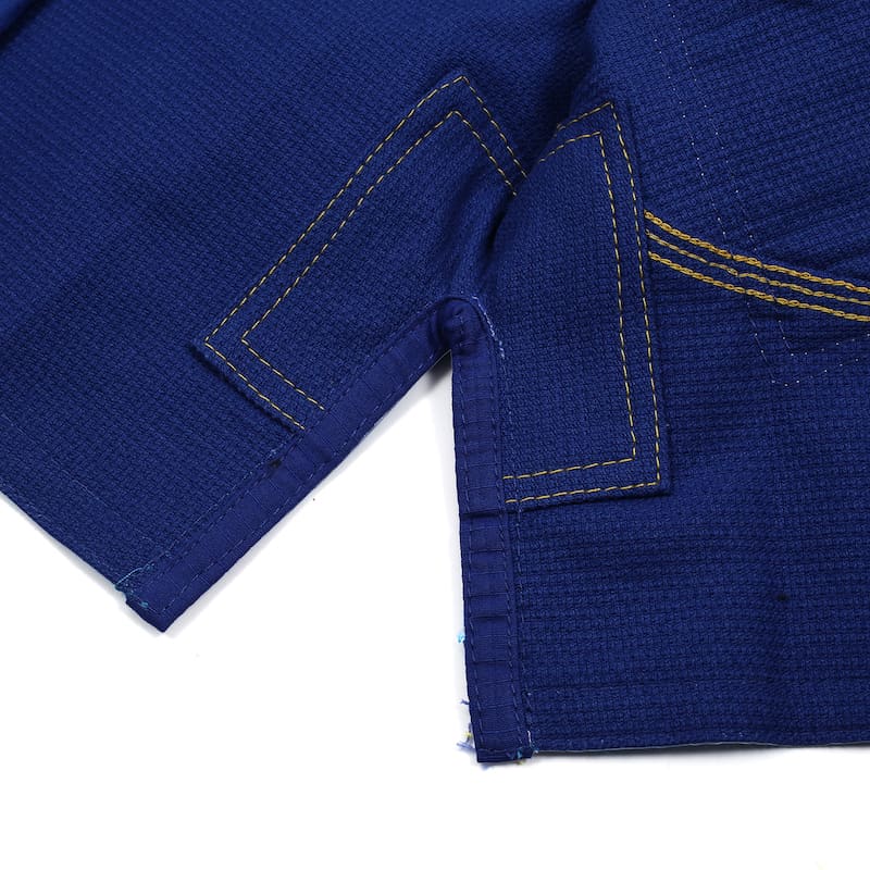 BLITZ Kids Classic BJJ Gi: Tradition & Excellence detailing showcasing fabric and stitching quality.