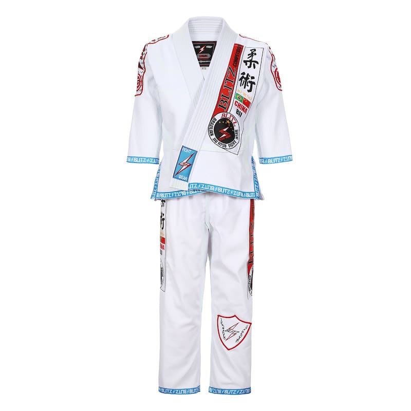 BLITZ Kids Classic BJJ Gi: Tradition & Excellence featuring stylish embroidery and comfortable fit for young martial artists.
