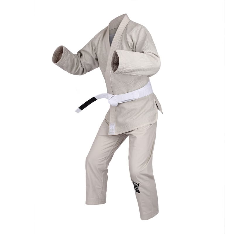 ZHAN Basic Men's BJJ Gi: Master Simplicity & Comfort in a clean design for Brazilian Jiu-Jitsu training.