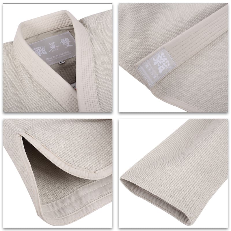 ZHAN Basic Men's BJJ Gi: Master Simplicity & Comfort close-up features and details.