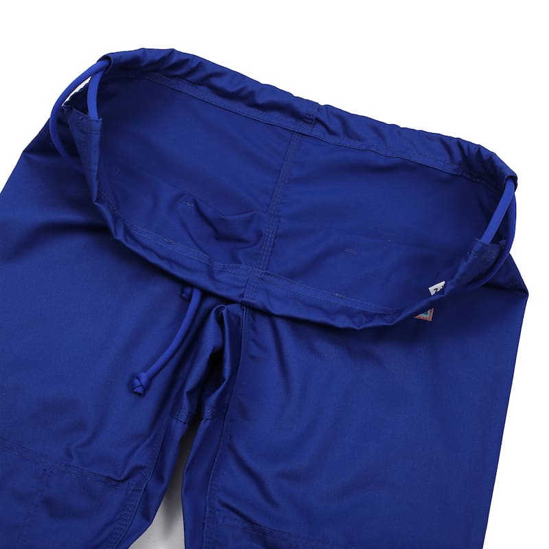 ZHAN Basic Women's BJJ Gi: Embrace Elegance & Performance - Inside view of comfortable blue Gi pants.