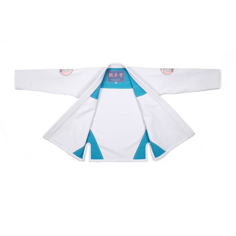 ZHAN Basic Women's BJJ Gi: Embrace Elegance & Performance front view showing minimalist design.