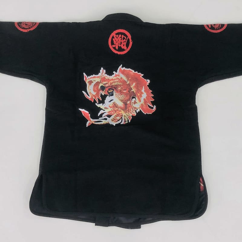 ZHAN Vermilion Phoenix BJJ Gi featuring vibrant phoenix artwork and embroidery details.
