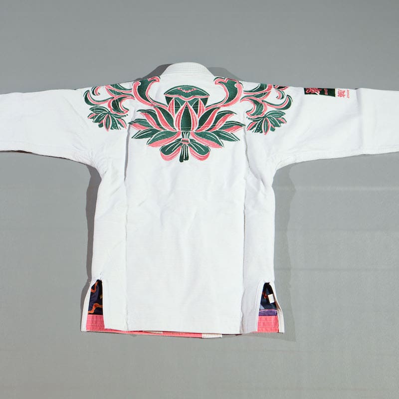 ZHAN Women's Year of the Rabbit BJJ Gi: Embrace Tradition & Elegance with intricate floral motifs.