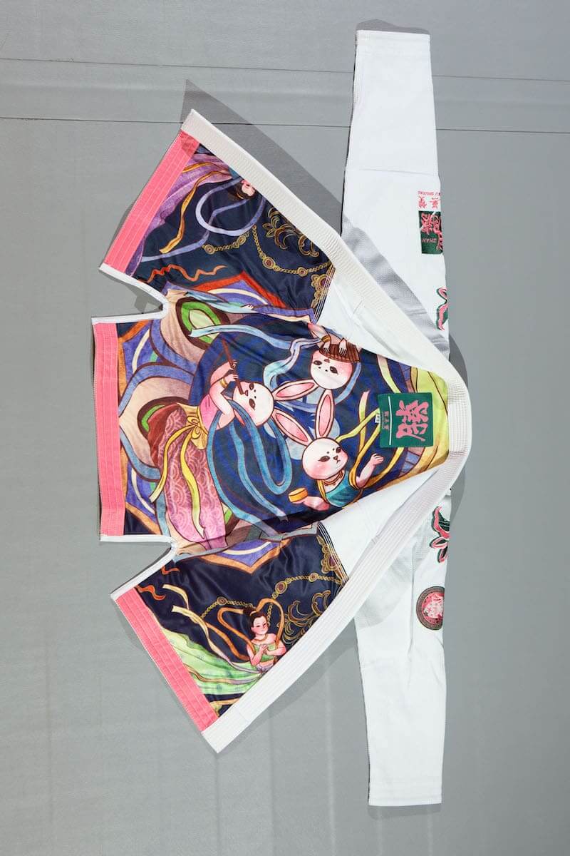 ZHAN Women's Year of the Rabbit BJJ Gi: Embrace Tradition & Elegance with vibrant rabbit motifs and cultural designs.
