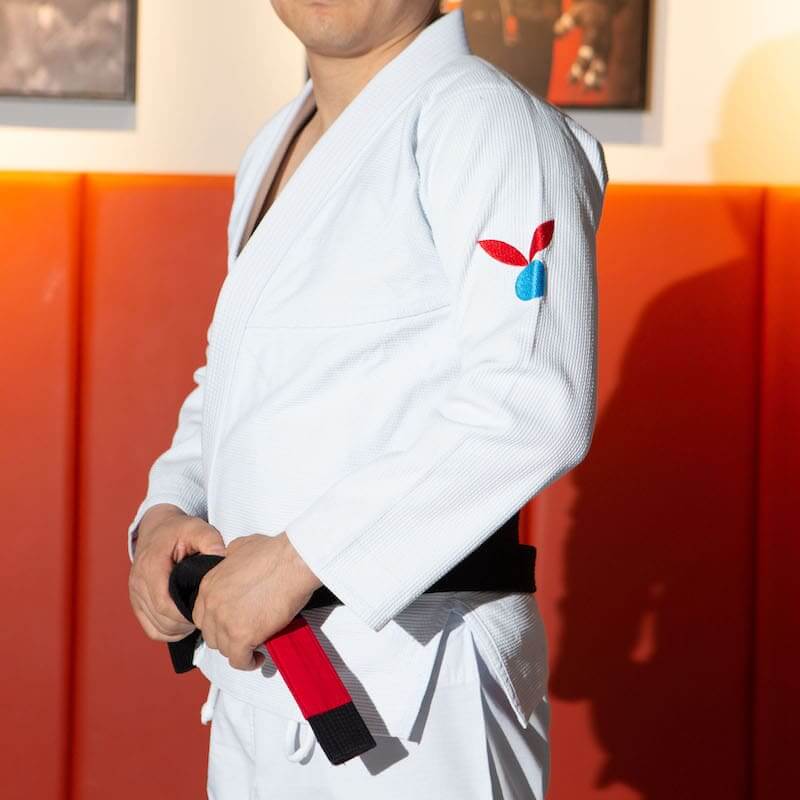ZHAN Year of the Rabbit BJJ Gi: Embrace the Zodiac Spirit showcased by a practitioner.
