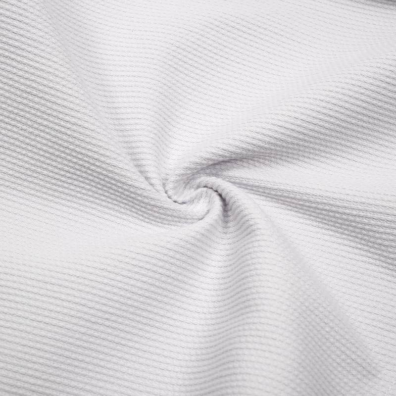 ZHAN Basic Women's BJJ Gi: Embrace Elegance & Performance fabric close-up showcasing its texture and quality.